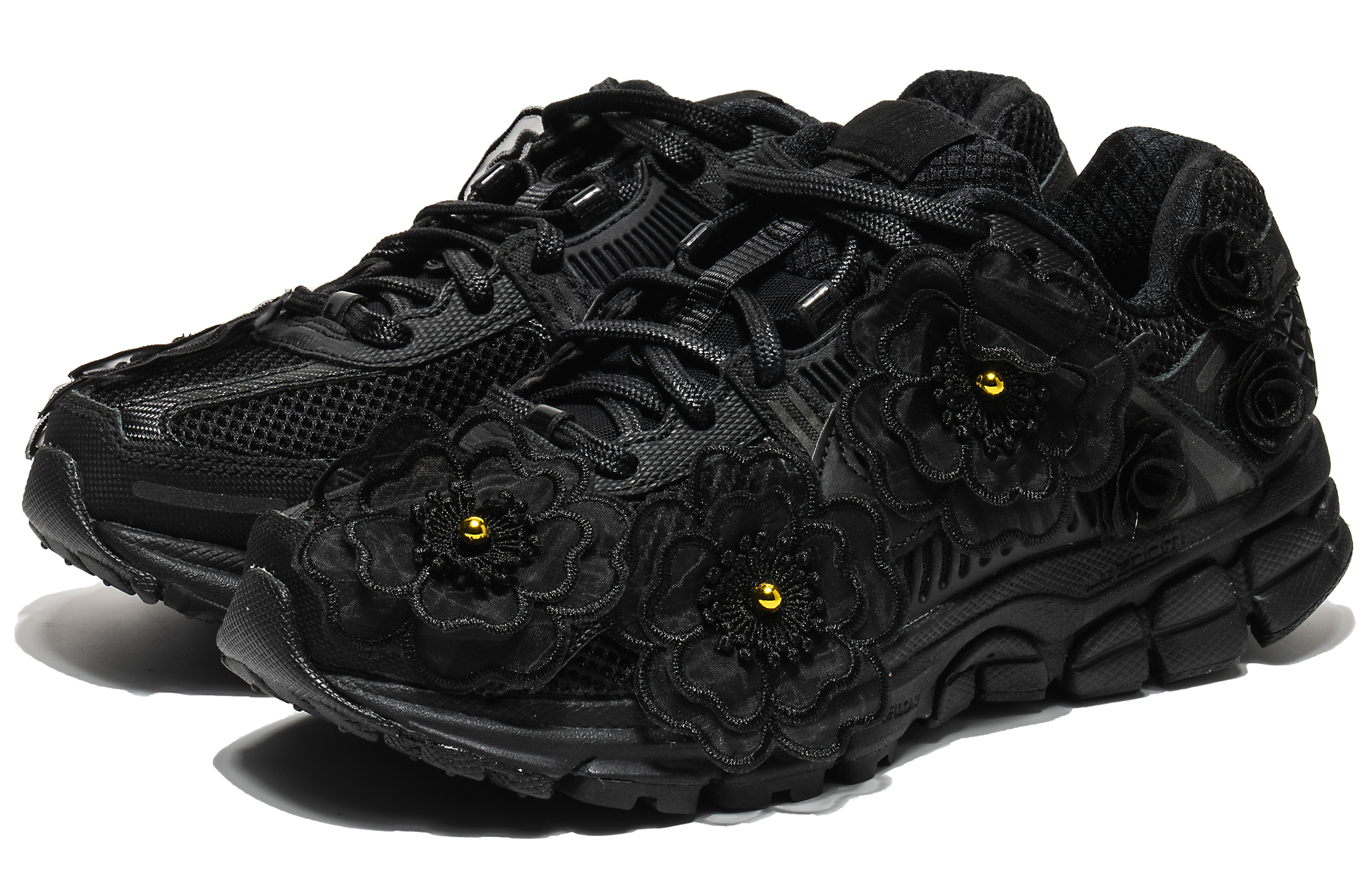 Lookbook 【客製球鞋】 Nike Air Zoom Vomero 5 野鶴製造 月丹椿花 耐磨 低筒 跑步鞋 男女共款 黑