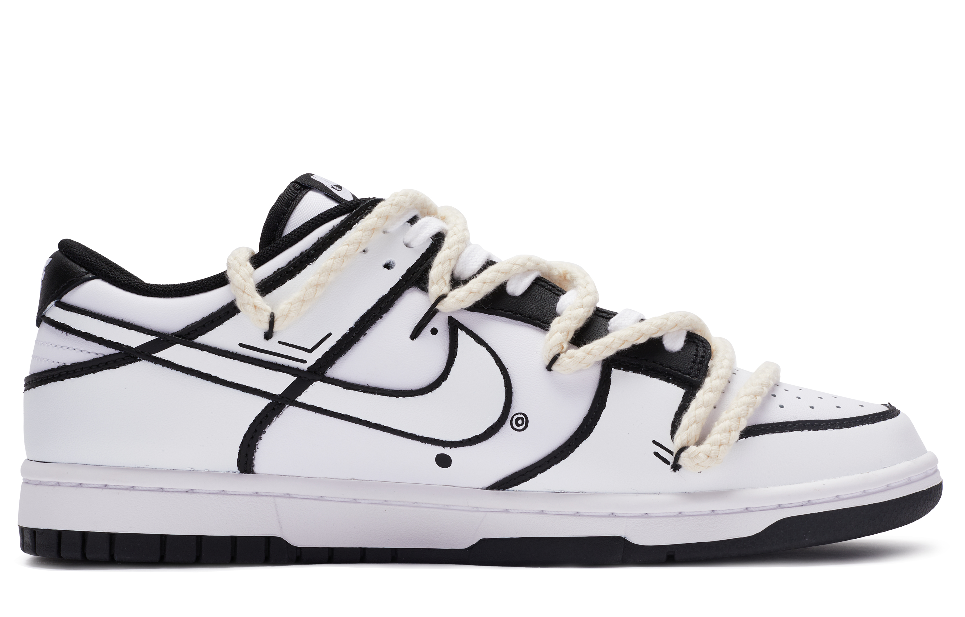 Order Zapatillas Nike BIGNIU x Dunk Low 'Negro Blanco Shan Wang' DD1391-100(TeamR-男款山王风云S-BOX)
