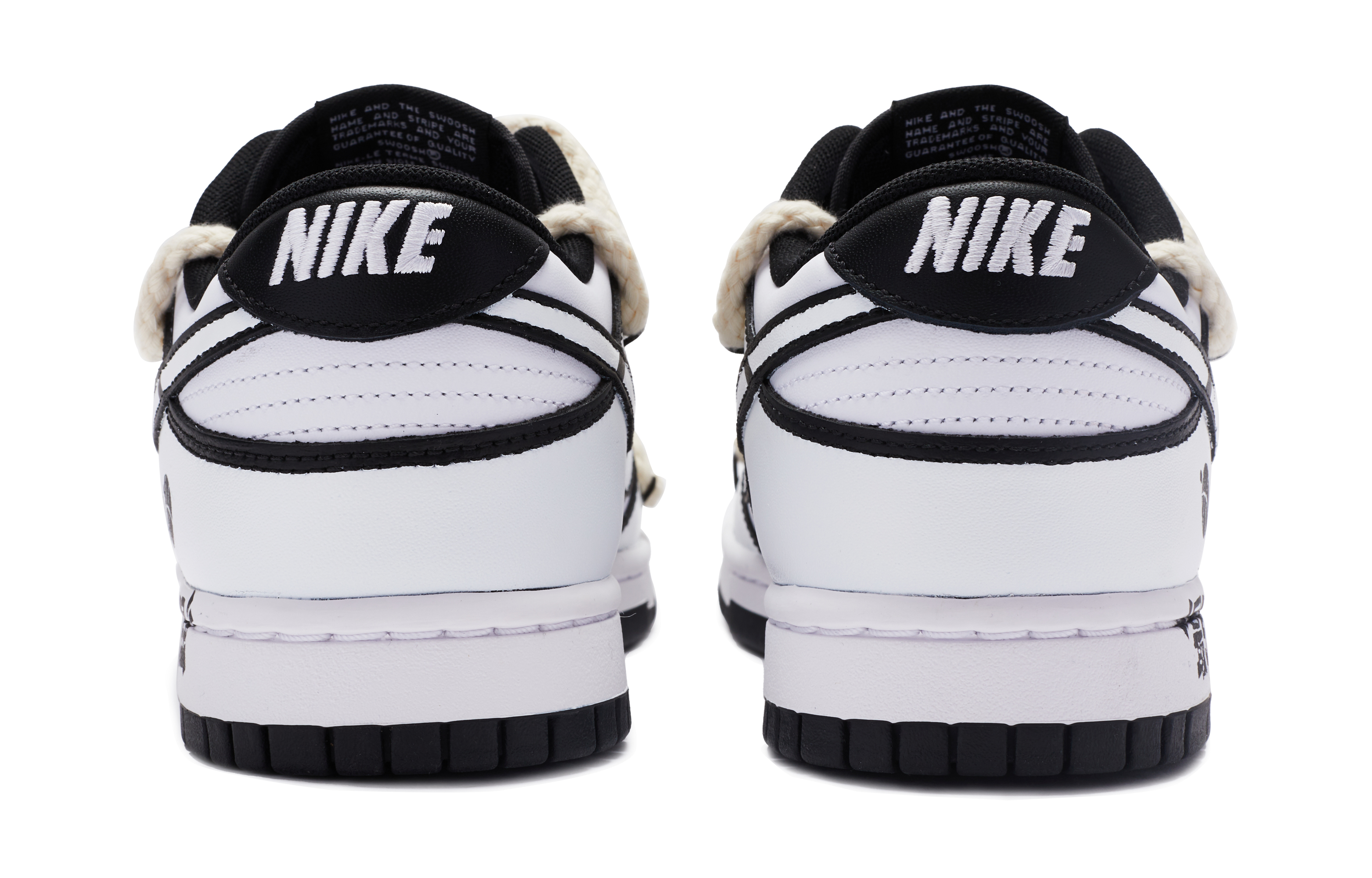 Shop Zapatillas Nike BIGNIU x Dunk Low 'Negro Blanco Shan Wang' DD1391-100(TeamR-男款山王风云S-BOX)