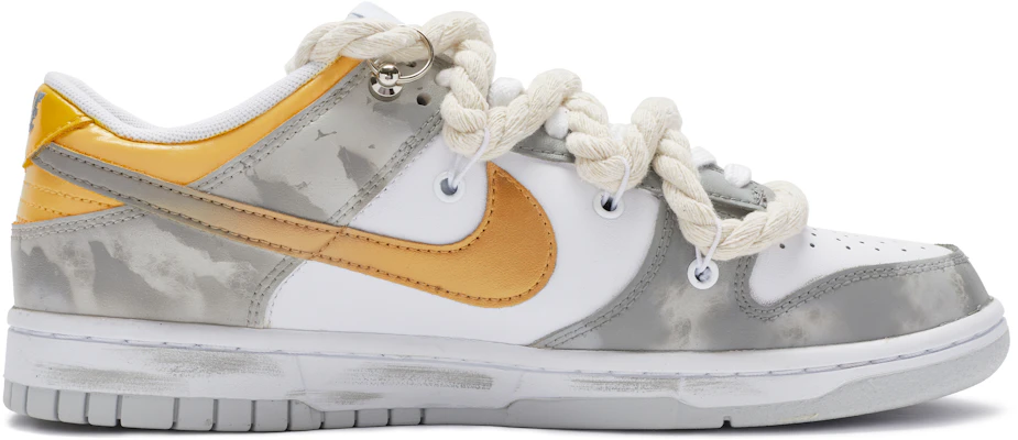 나이키 빅뉴 x 덩크 로우 '화이트 그레이 골드' DV0831-101(TeamR-男款乌云) Order 나이키 빅뉴 x 덩크 로우 '화이트 그레이 골드' DV0831-101(TeamR-男款乌云)