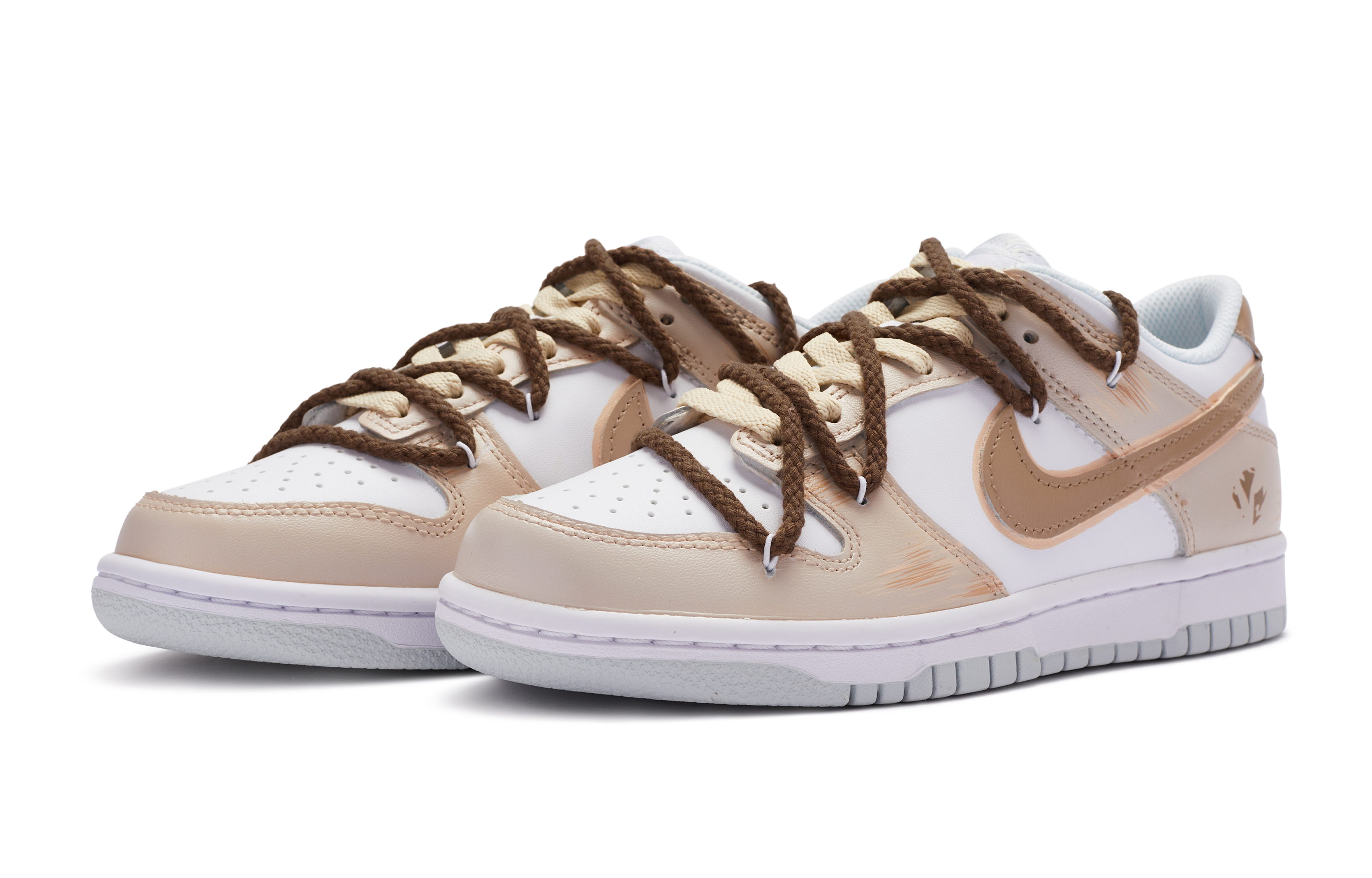 Lookbook [Sepatu Kustom] Nike BIGNIU x Dunk Low 'Renaissance Sand Fragment' DH9765-102(TeamR-女款沙尘碎片)