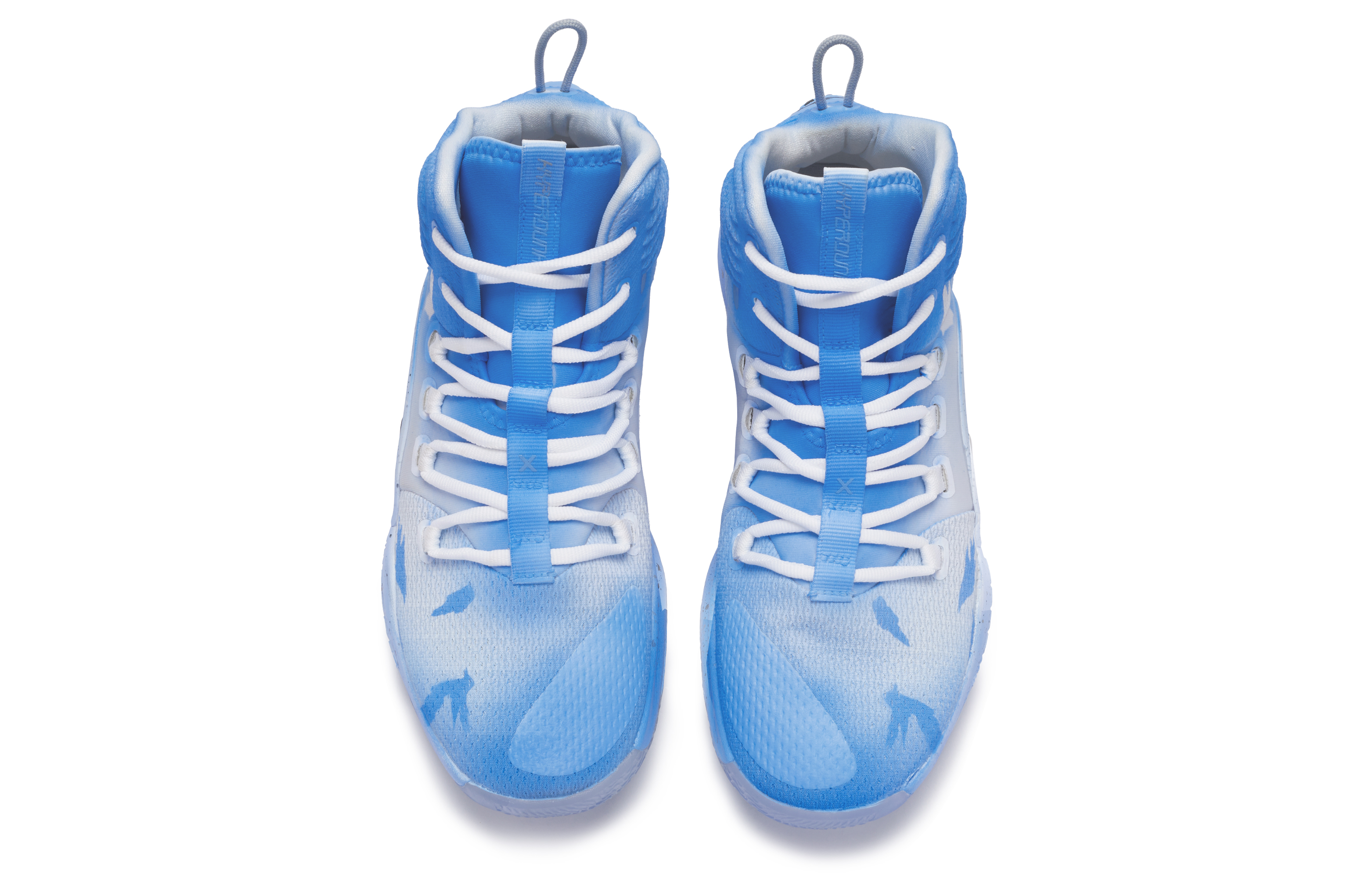 Shop 나이키 빅뉴X하이퍼덩크X '블루잉크스플래터' AO7890-101(TeamR-男款寒鸦)