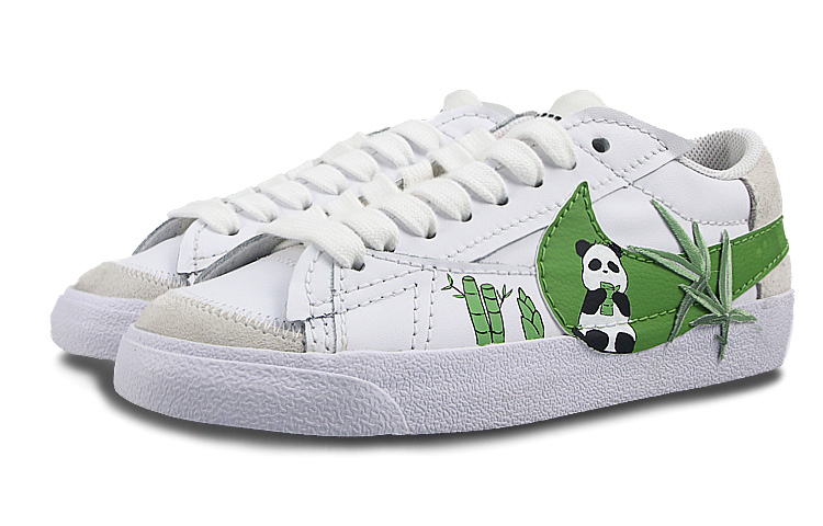 Lookbook [Zapatillas Personalizadas] Nike Blazer '77 Low Jumbo 'Bamboo Panda' DV9122-131(Team58-翠竹熊猫)