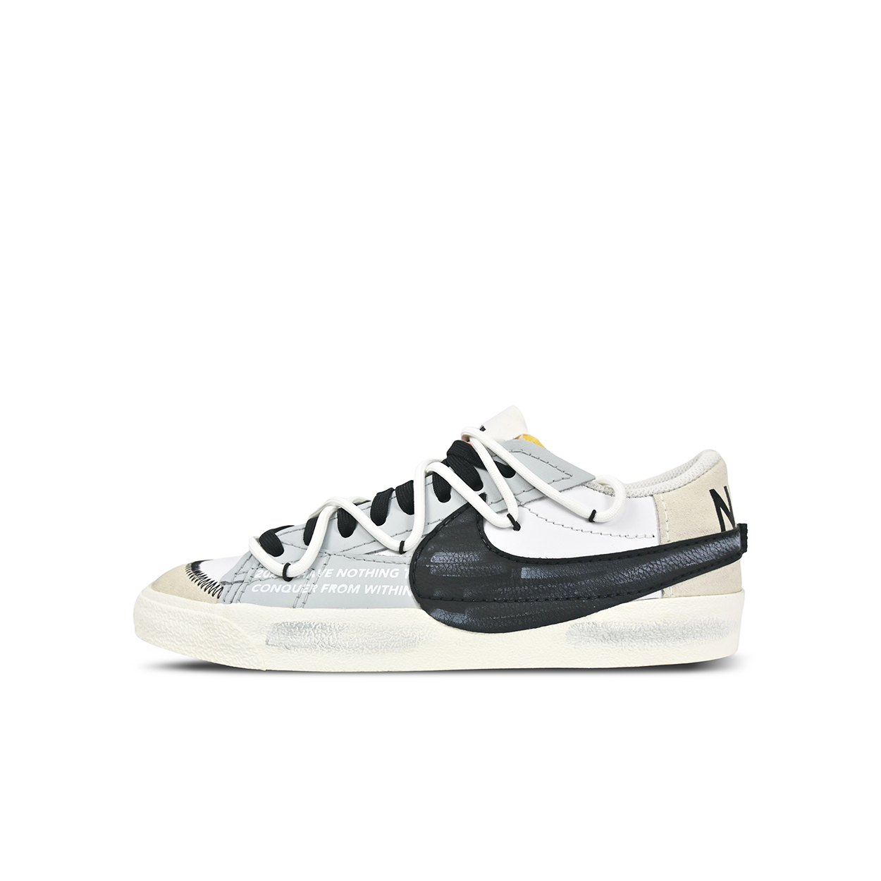 Order [Sepatu Custom] Nike Blazer Jumbo Low 'Pale Grey Deconstructed' DN2158-101（Team120-浅灰色帆布）