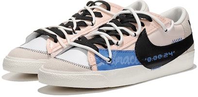 【訂製球鞋】Nike Blazer Low 77 Jumbo 擁抱 復古做舊 日系小眾 戶外 低筒 板鞋 男款 黑粉藍 Lookbook 【訂製球鞋】Nike Blazer Low 77 Jumbo 擁抱 復古做舊 日系小眾 戶外 低筒 板鞋 男款 黑粉藍