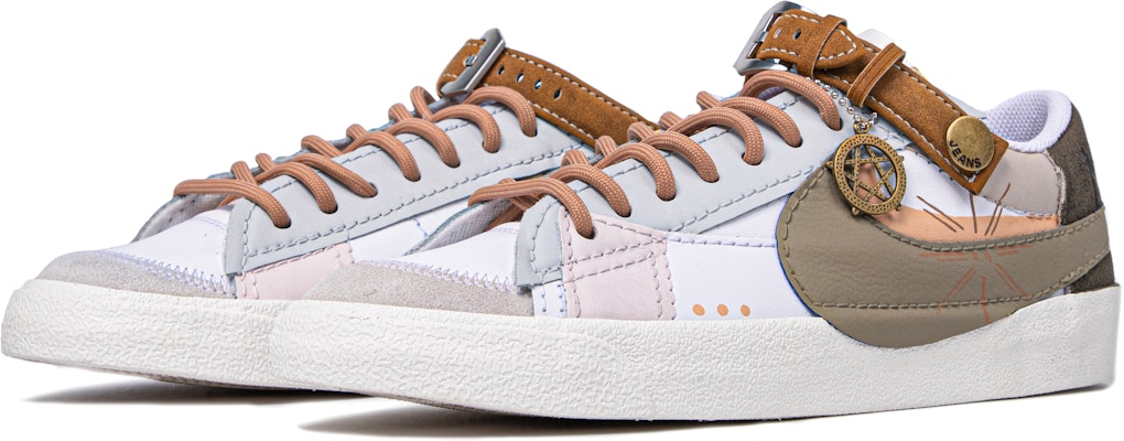 나이키 블레이저 로우 77 점보 '다빈치 그레이' (커스텀) DQ8768-100(TeamM-男款光明使者橘棕白QD) Lookbook 나이키 블레이저 로우 77 점보 '다빈치 그레이' (커스텀) DQ8768-100(TeamM-男款光明使者橘棕白QD)