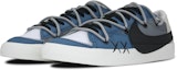 Lookbook 나이키 블레이저 로우 77 점보 "인더스트리얼 블루 샤크" 커스텀 DQ1470-101(Team43-男女鲨鱼工业蓝)