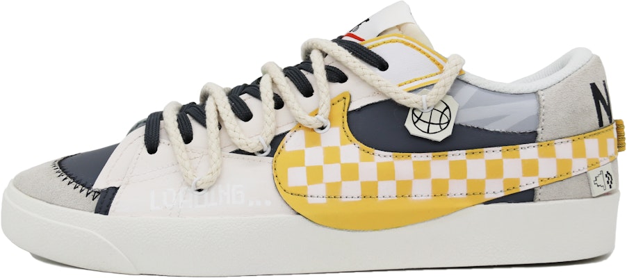 【訂製球鞋】Nike Blazer Low '77 Jumbo 賽博之心 復古休閒 低筒 板鞋 男款 黃白色 Buy 【訂製球鞋】Nike Blazer Low '77 Jumbo 賽博之心 復古休閒 低筒 板鞋 男款 黃白色