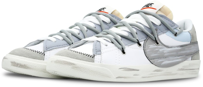 나이키 블레이저 로우 77 점보 '회색 파란색 흰색' (커스텀) DN2158-101(Team28-男款追寻简约) Lookbook 나이키 블레이저 로우 77 점보 '회색 파란색 흰색' (커스텀) DN2158-101(Team28-男款追寻简约)