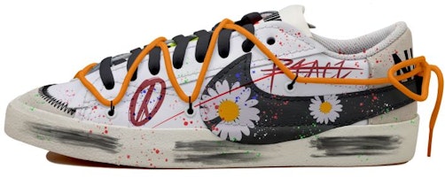 나이키 블레이저 로우 '블랙 화이트 오렌지 데이지' (커스텀) DN2158-101(Team拾玖-低帮小雏菊S-BOX) Buy 나이키 블레이저 로우 '블랙 화이트 오렌지 데이지' (커스텀) DN2158-101(Team拾玖-低帮小雏菊S-BOX)