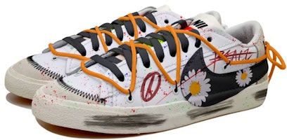 나이키 블레이저 로우 '블랙 화이트 오렌지 데이지' (커스텀) DN2158-101(Team拾玖-低帮小雏菊S-BOX) Lookbook 나이키 블레이저 로우 '블랙 화이트 오렌지 데이지' (커스텀) DN2158-101(Team拾玖-低帮小雏菊S-BOX)