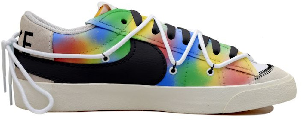 【訂製球鞋】Nike Blazer Low 解構鞋帶 仿舊塗鴉 炫彩漸變 掛飾 星星 禮盒 低筒 板鞋 男款 黑白 Order 【訂製球鞋】Nike Blazer Low 解構鞋帶 仿舊塗鴉 炫彩漸變 掛飾 星星 禮盒 低筒 板鞋 男款 黑白