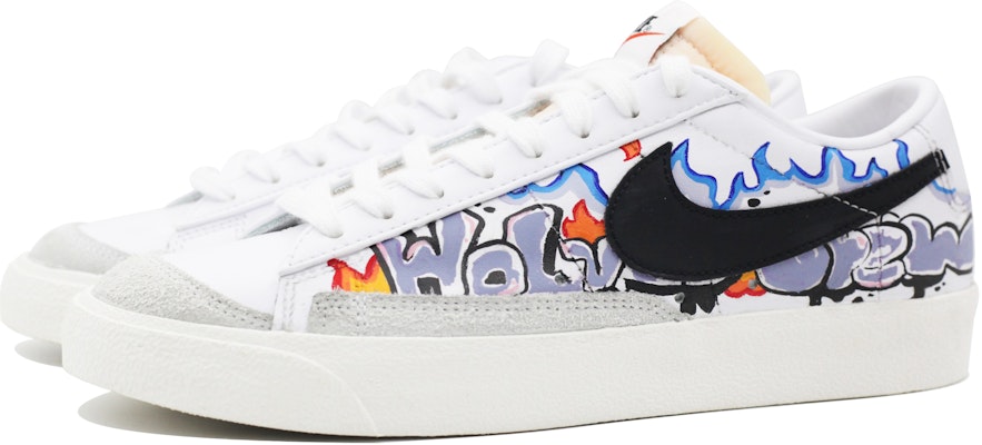 나이키 블레이저 로우 '그라피티 보라-흰' (커스텀) DA6364-101(Team39-AMY121涂鸦) Lookbook 나이키 블레이저 로우 '그라피티 보라-흰' (커스텀) DA6364-101(Team39-AMY121涂鸦)