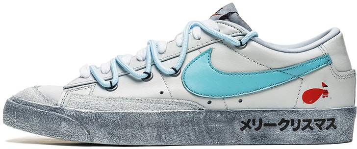 custom-shoes-nike-blazer-low-grey-blue-christmas-edition