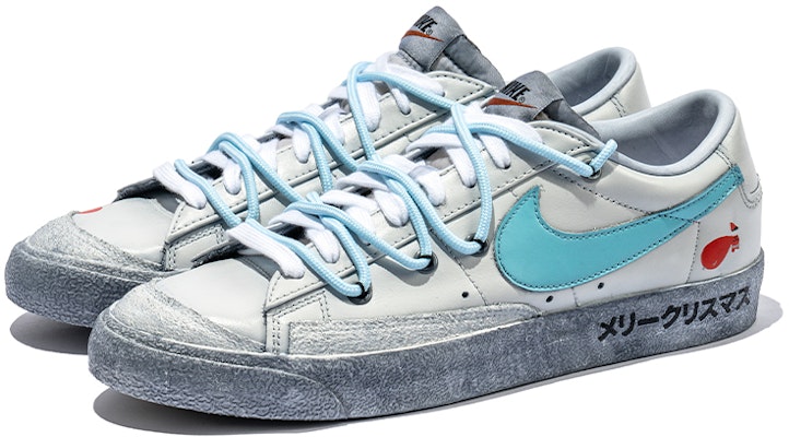 나이키 블레이저 로우 '회색 파랑 크리스마스' (52 characters) DA6364-101(TeamB-男女款未来圣诞M-BOX) Lookbook 나이키 블레이저 로우 '회색 파랑 크리스마스' (52 characters) DA6364-101(TeamB-男女款未来圣诞M-BOX)