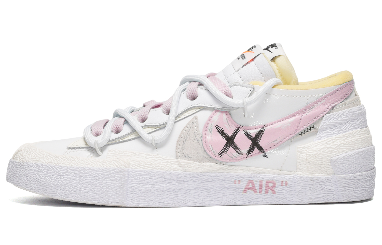 Buy [Zapatillas Personalizadas] Nike Blazer Low 'Gris Blanco Rosa Crema' DM6443-100(TeamE-男女款盐系奶油灰白粉)