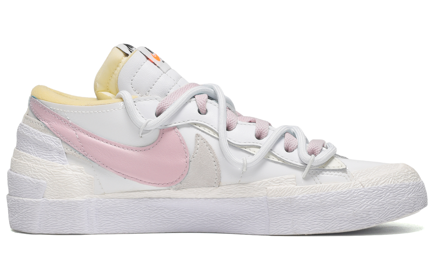 Lookbook [Zapatillas Personalizadas] Nike Blazer Low 'Gris Blanco Rosa Crema' DM6443-100(TeamE-男女款盐系奶油灰白粉)