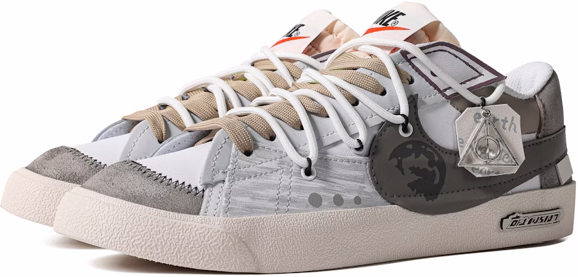 Sepatu Custom Nike Blazer Low 'Lost Civilization Abu Coklat-Putih' DN2158-101(TeamM-男款失落文明S-BOX) Lookbook Sepatu Custom Nike Blazer Low 'Lost Civilization Abu Coklat-Putih' DN2158-101(TeamM-男款失落文明S-BOX)