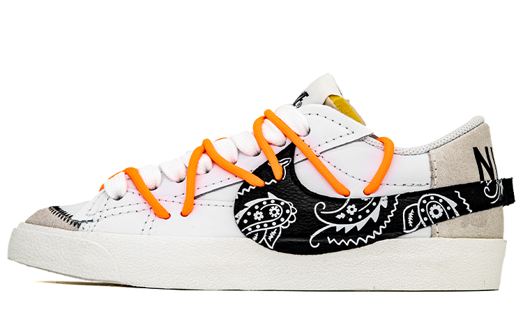 Buy 【定制球鞋】Nike Blazer Low 腰果花 解構 雙鞋帶 塗鴉 街頭 大鬧天宮 復古 低幫 板鞋 男款 黑白灰