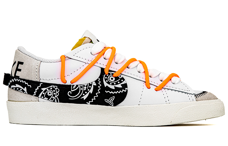 Order 【定制球鞋】Nike Blazer Low 腰果花 解構 雙鞋帶 塗鴉 街頭 大鬧天宮 復古 低幫 板鞋 男款 黑白灰