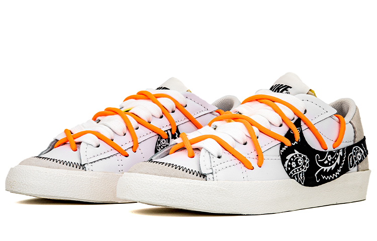 Lookbook 【定制球鞋】Nike Blazer Low 腰果花 解構 雙鞋帶 塗鴉 街頭 大鬧天宮 復古 低幫 板鞋 男款 黑白灰