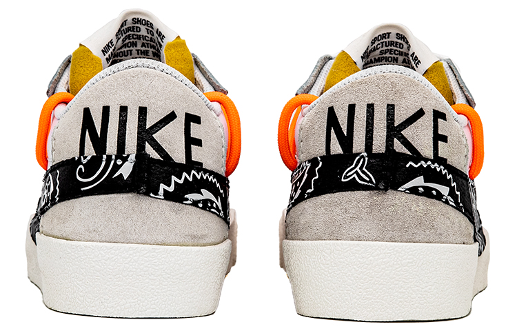 Shop 【定制球鞋】Nike Blazer Low 腰果花 解構 雙鞋帶 塗鴉 街頭 大鬧天宮 復古 低幫 板鞋 男款 黑白灰