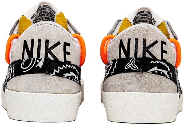 【定制球鞋】Nike Blazer Low 腰果花 解構 雙鞋帶 塗鴉 街頭 大鬧天宮 復古 低幫 板鞋 男款 黑白灰 Shop 【定制球鞋】Nike Blazer Low 腰果花 解構 雙鞋帶 塗鴉 街頭 大鬧天宮 復古 低幫 板鞋 男款 黑白灰