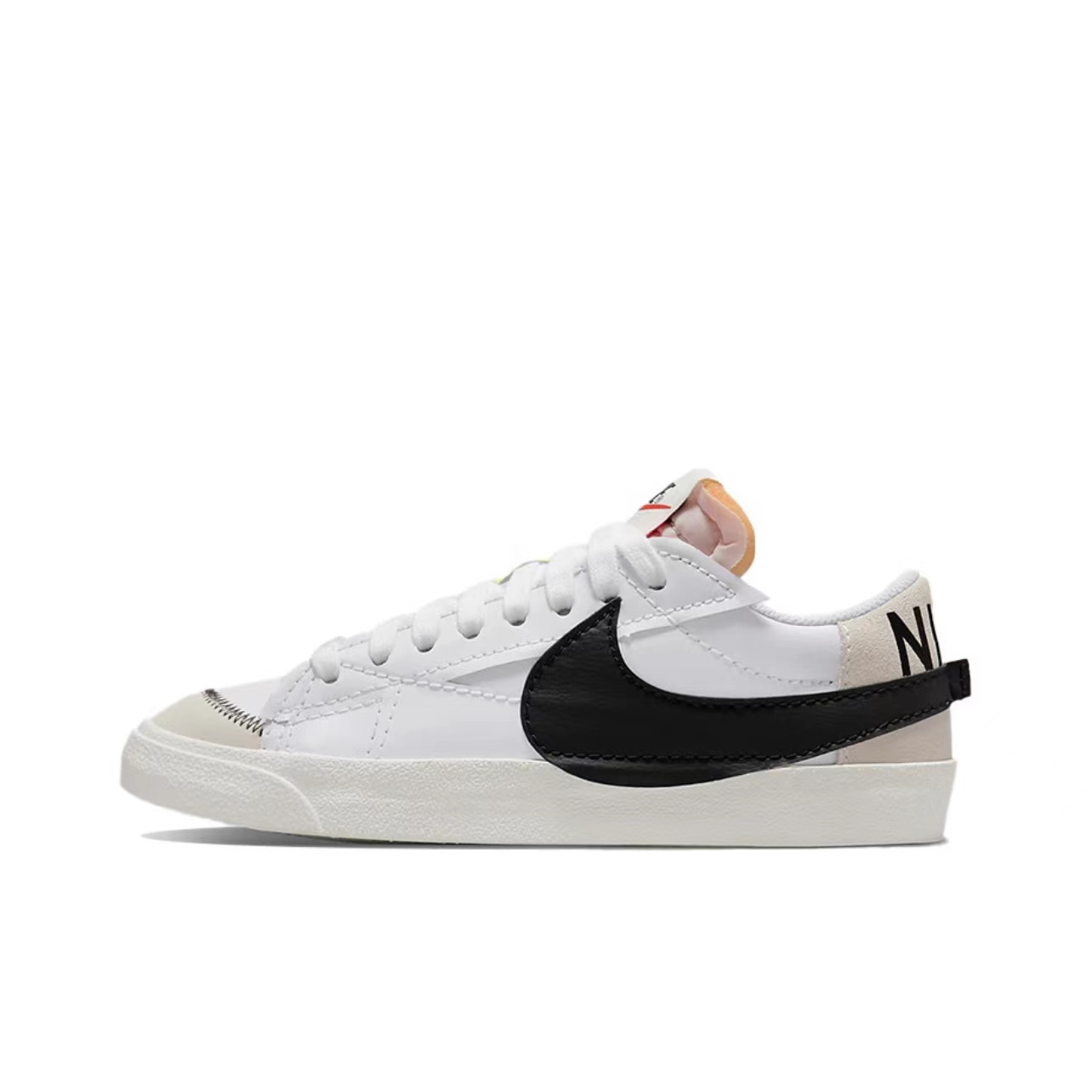 Purchase 【定制球鞋】Nike Blazer Low 腰果花 解構 雙鞋帶 塗鴉 街頭 大鬧天宮 復古 低幫 板鞋 男款 黑白灰