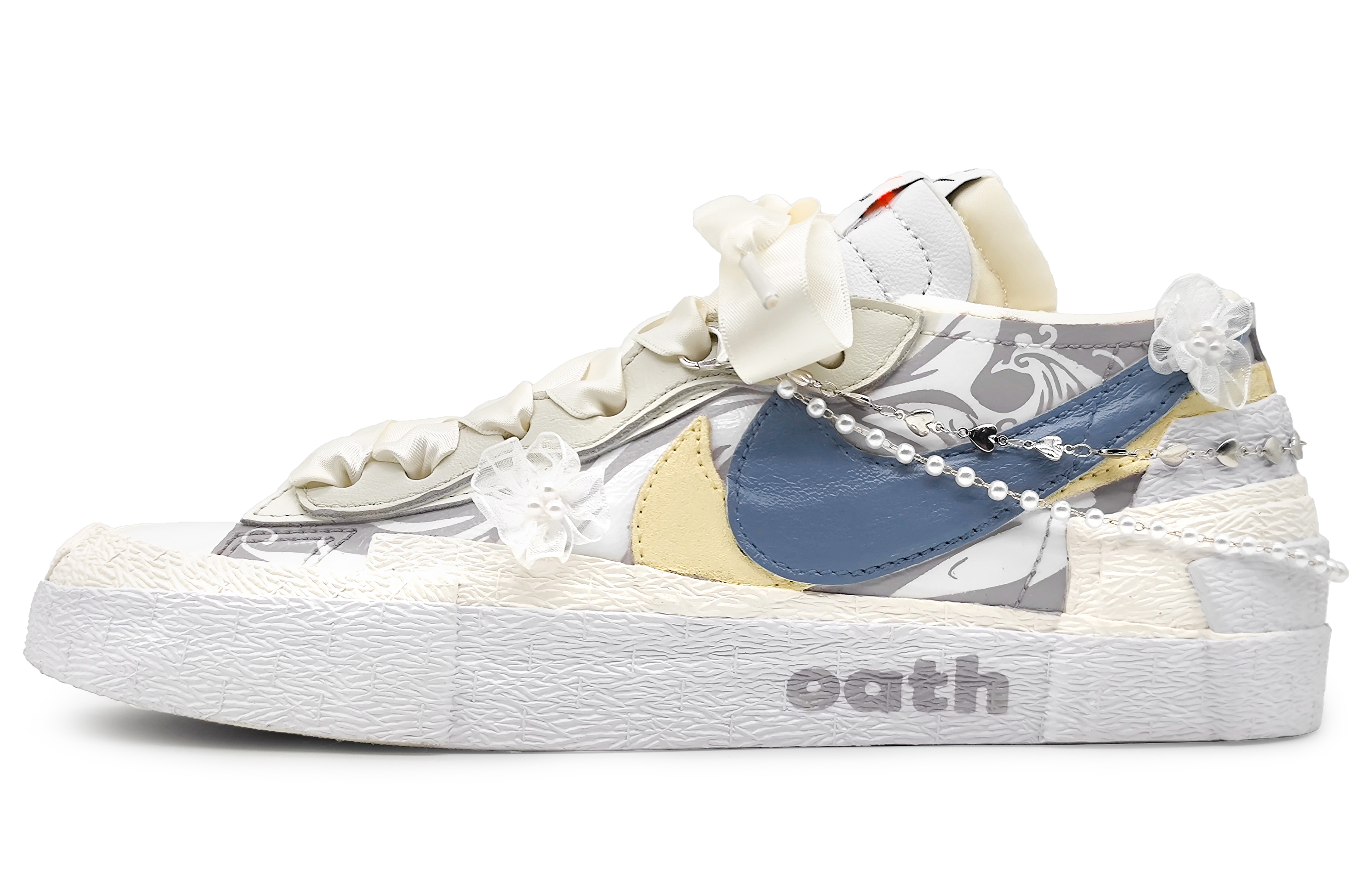 Buy [Sneakers Custom] Nike Blazer Low 'Phoenix Blue-Putih' DM6443-100-446009