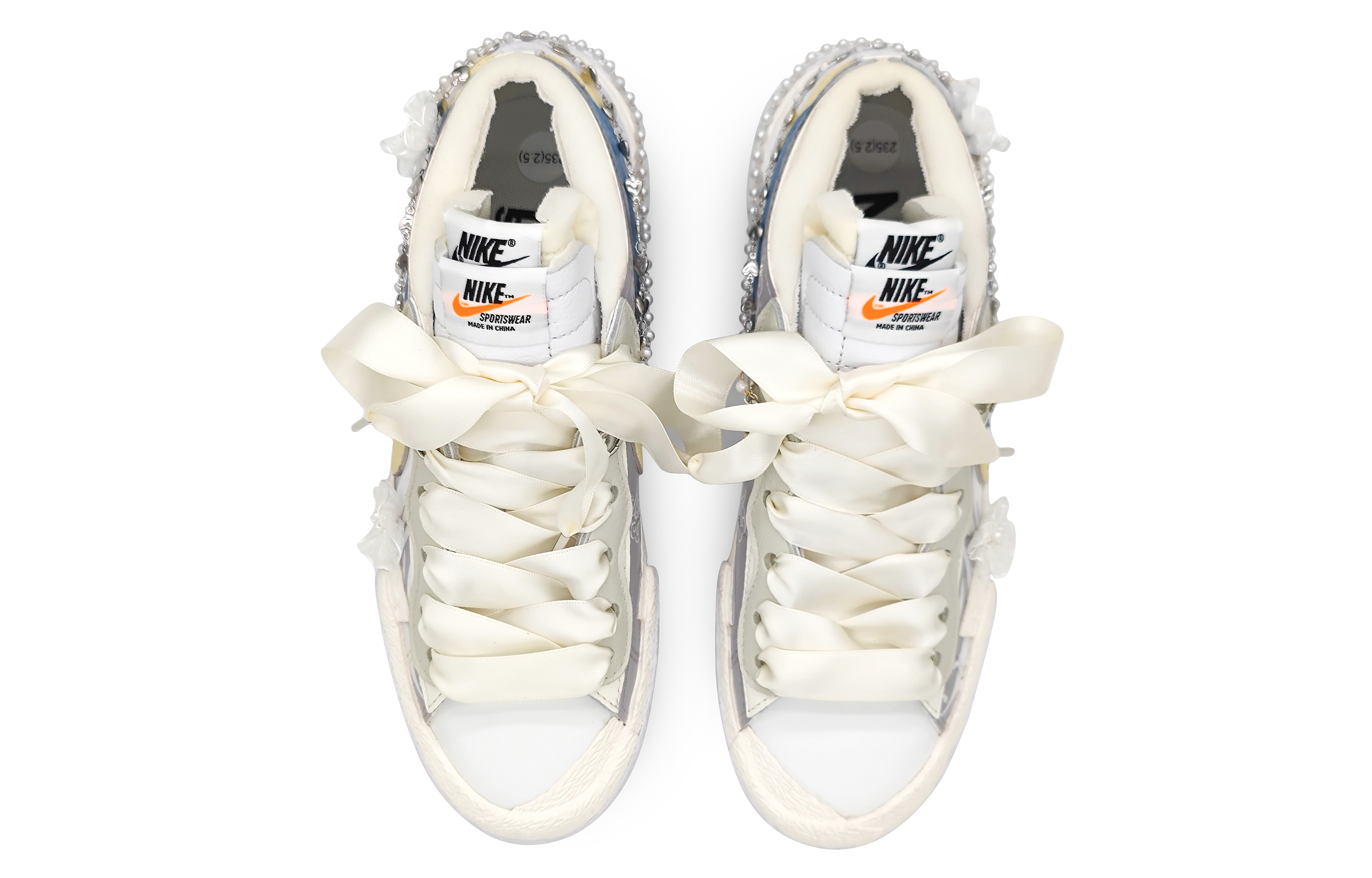 Shop [Sneakers Custom] Nike Blazer Low 'Phoenix Blue-Putih' DM6443-100-446009