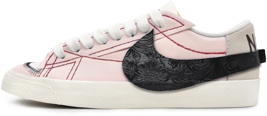 【訂製球鞋】 Nike Blazer Low 極簡拼接 雕花皮勾 浮雕 皮貼 低筒 板鞋 男款 粉棕 Buy 【訂製球鞋】 Nike Blazer Low 極簡拼接 雕花皮勾 浮雕 皮貼 低筒 板鞋 男款 粉棕