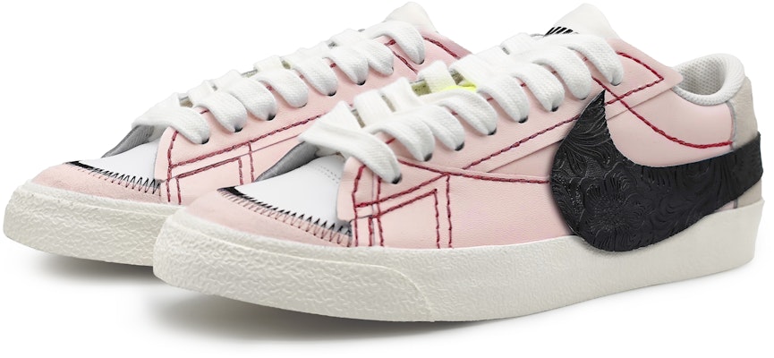 【訂製球鞋】 Nike Blazer Low 極簡拼接 雕花皮勾 浮雕 皮貼 低筒 板鞋 男款 粉棕 Lookbook 【訂製球鞋】 Nike Blazer Low 極簡拼接 雕花皮勾 浮雕 皮貼 低筒 板鞋 男款 粉棕