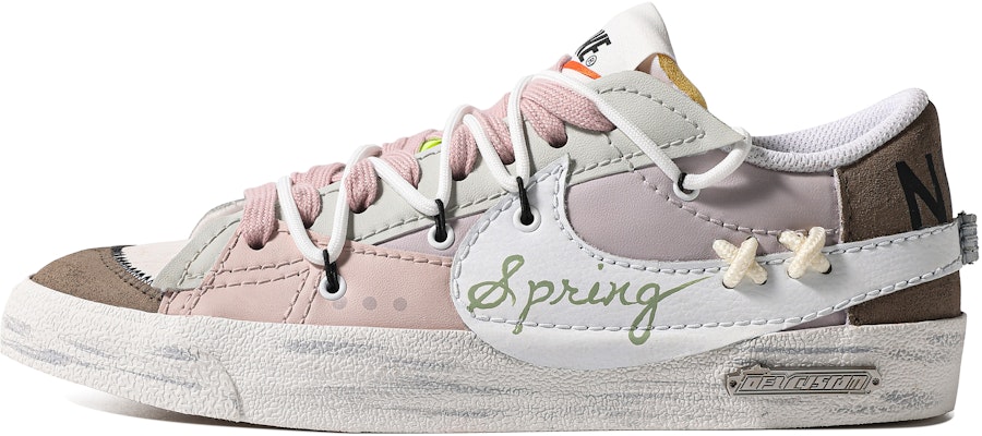 나이키 블레이저 로우 '봄 주문 펀칭 핑크 브라운 화이트' 맞춤 신발. DN2158-101(TeamM-男款春日序S-BOX) Buy 나이키 블레이저 로우 '봄 주문 펀칭 핑크 브라운 화이트' 맞춤 신발. DN2158-101(TeamM-男款春日序S-BOX)