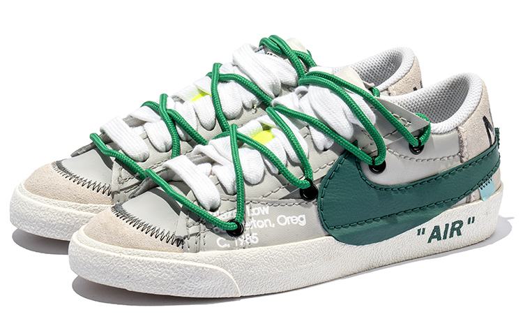 Lookbook [Kasut Custom] Nike Blazer Low 'Wild Crane Putih Vintage-Hijau' DN2158-101(TeamB-男款解构炫白绿F-BOX)