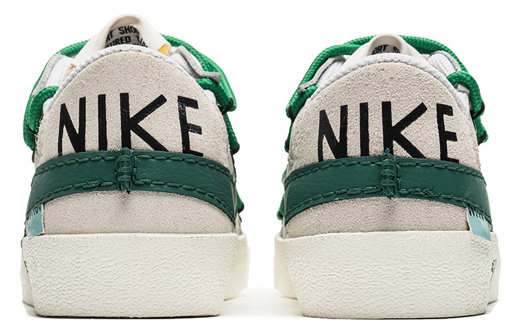 Shop [Kasut Custom] Nike Blazer Low 'Wild Crane Putih Vintage-Hijau' DN2158-101(TeamB-男款解构炫白绿F-BOX)