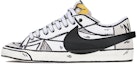 Buy Zapatillas Nike Blazer Low Jumbo 'Negro Blanco Swoosh Grande' DN2158-101(TeamP-黑白大钩子二次元)