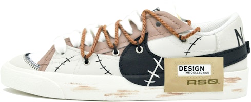 【定制球鞋】Nike Blazer Low Jumbo 山野萬里 復古休閒 縫合線 解構 低幫 板鞋 男款 灰棕 Buy 【定制球鞋】Nike Blazer Low Jumbo 山野萬里 復古休閒 縫合線 解構 低幫 板鞋 男款 灰棕