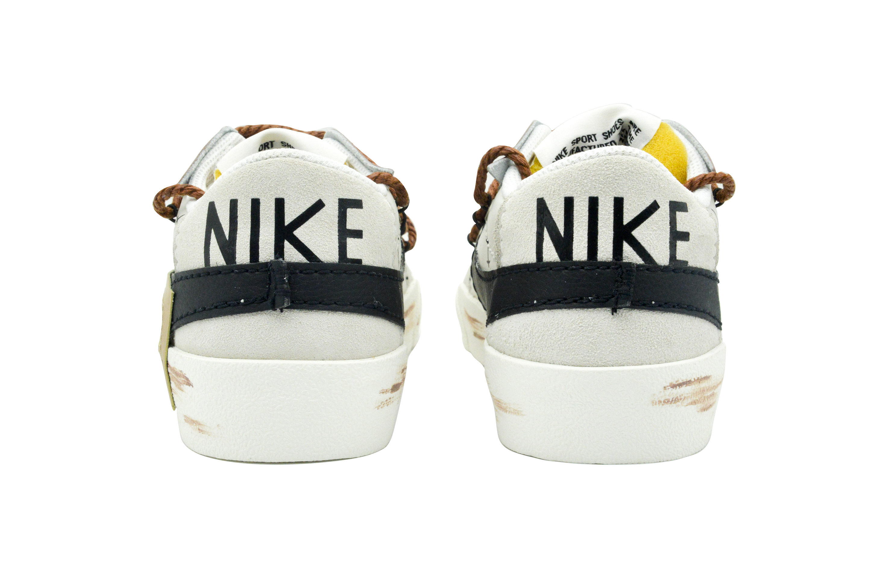 Shop [Sepatu Custom] Nike Blazer Low Jumbo 'Abu Coklat' DN2158-101(Team28-男款山野万里)