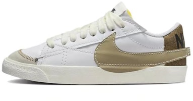 【定制球鞋】Nike Blazer Low Jumbo 山野萬里 復古休閒 縫合線 解構 低幫 板鞋 男款 灰棕 Sizing 【定制球鞋】Nike Blazer Low Jumbo 山野萬里 復古休閒 縫合線 解構 低幫 板鞋 男款 灰棕