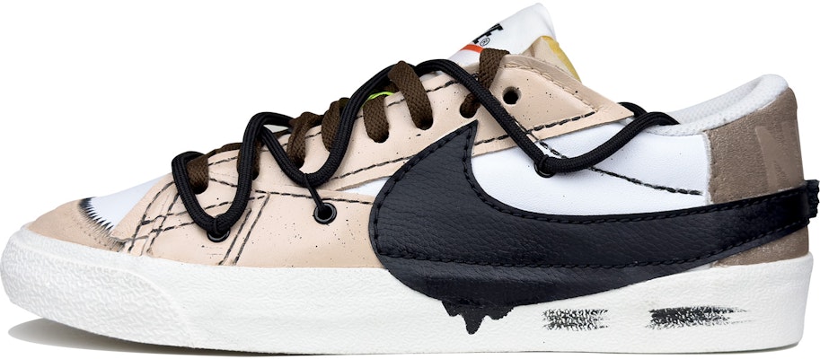 【客製運動鞋】Nike Blazer Low Jumbo 熱可可 复古 消磨 低筒 滑板鞋 男款 卡其黑 Buy 【客製運動鞋】Nike Blazer Low Jumbo 熱可可 复古 消磨 低筒 滑板鞋 男款 卡其黑