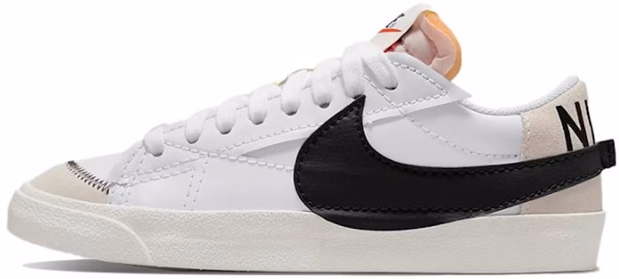 【訂製球鞋】Nike Blazer Low Jumbo 廢墟 復古休閒 縫線 塗鴉 潑墨 解構 低筒 男款 男款 白黑 Details for 【訂製球鞋】Nike Blazer Low Jumbo 廢墟 復古休閒 縫線 塗鴉 潑墨 解構 低筒 男款 男款 白黑