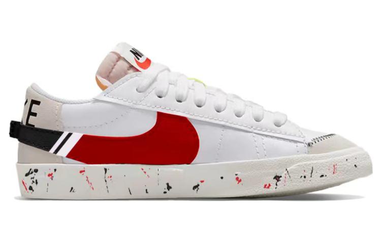 Order [Kasut Custom] Nike Blazer Low Jumbo 'Putih Merah Hitam Grafiti' DN2158-101(Team56-流体泼墨)