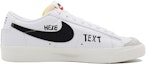 Order Zapatillas Nike Blazer Low Vintage 'Arte Graffiti Negro Blanco' DA6364-101(Team39-AMY105涂鸦)