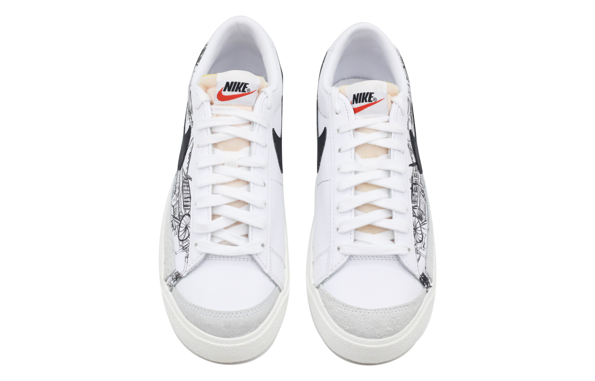 Shop Zapatillas Nike Blazer Low Vintage 'Ribera Qingming Negro Blanco' DA6364-101(Team39-AMY117上河图)