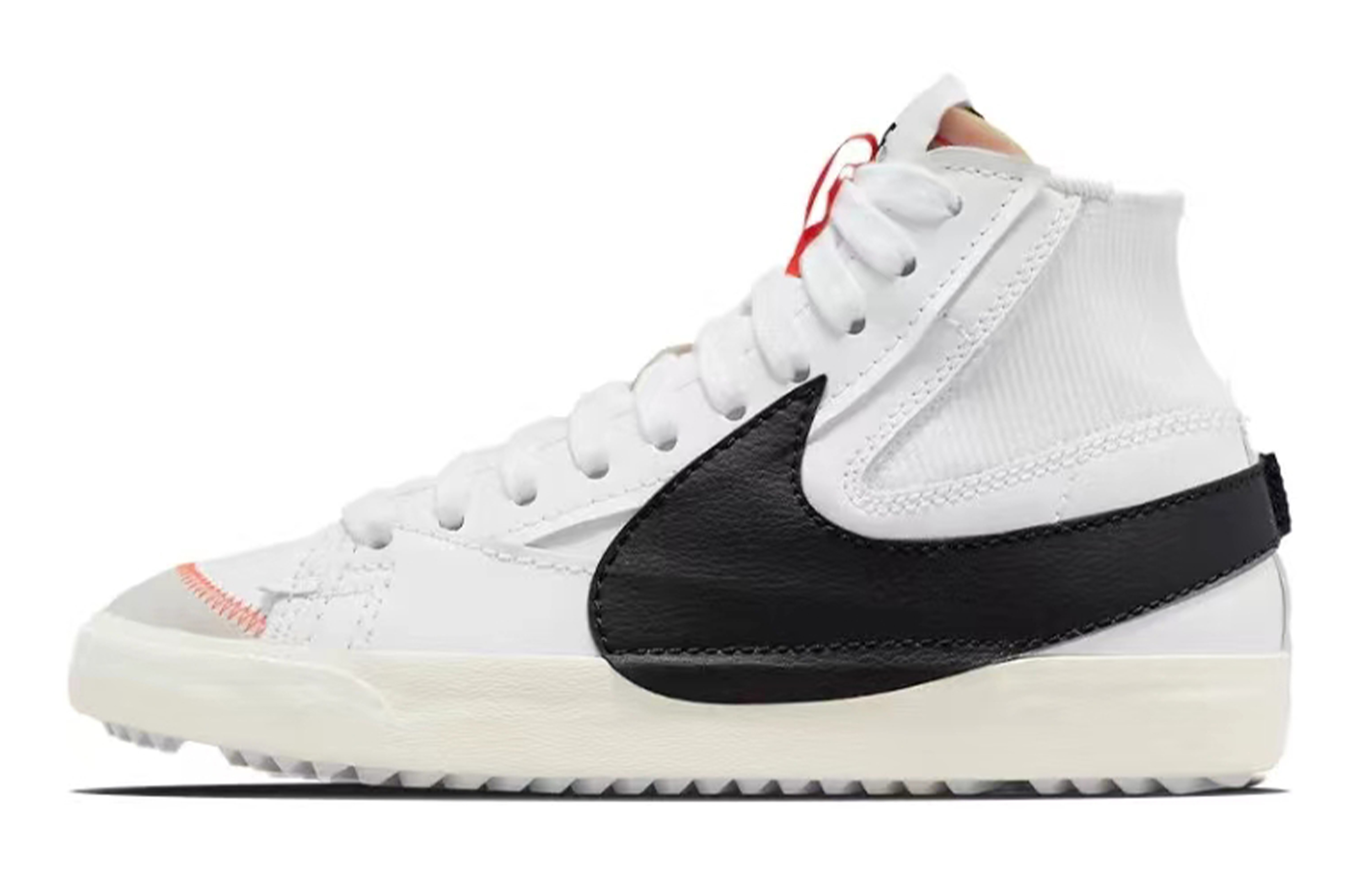 Purchase 【定制球鞋】Nike Blazer Mid 77 Jumbo 國風 做舊 墨竹 高街 高幫 板鞋 男女同款 黑白灰