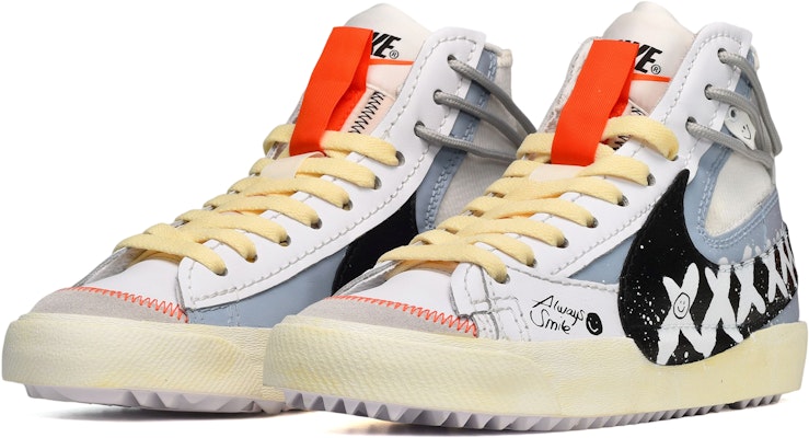 나이키 블레이저 미드 77 점보 '스마일' (화이트/블루잉크) DD3111-100(TeamE-男女款保持微笑黑白蓝QD) Lookbook 나이키 블레이저 미드 77 점보 '스마일' (화이트/블루잉크) DD3111-100(TeamE-男女款保持微笑黑白蓝QD)