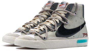 【定制鞋款】耐克Blazer Mid 77 复古'熊猫戏弄佩斯利' BQ6806-100(TeamH-男女款吉利腰果S-BOX) Lookbook 【定制鞋款】耐克Blazer Mid 77 复古'熊猫戏弄佩斯利' BQ6806-100(TeamH-男女款吉利腰果S-BOX)