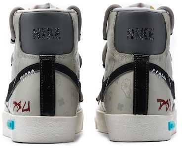 【訂製球鞋】Nike Blazer Mid 77 Vintage 熊貓惡作劇 吉利腰果 腰果花 中筒 板鞋 男女同款 黑灰棕 Shop 【訂製球鞋】Nike Blazer Mid 77 Vintage 熊貓惡作劇 吉利腰果 腰果花 中筒 板鞋 男女同款 黑灰棕