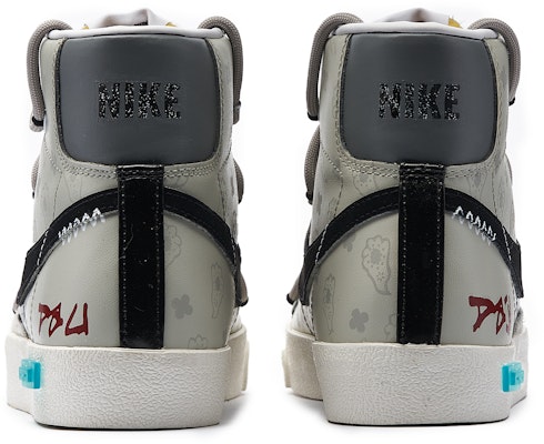 【訂製球鞋】Nike Blazer Mid 77 Vintage 熊貓惡作劇 吉利腰果 腰果花 中筒 板鞋 男女同款 黑灰棕 Shop 【訂製球鞋】Nike Blazer Mid 77 Vintage 熊貓惡作劇 吉利腰果 腰果花 中筒 板鞋 男女同款 黑灰棕
