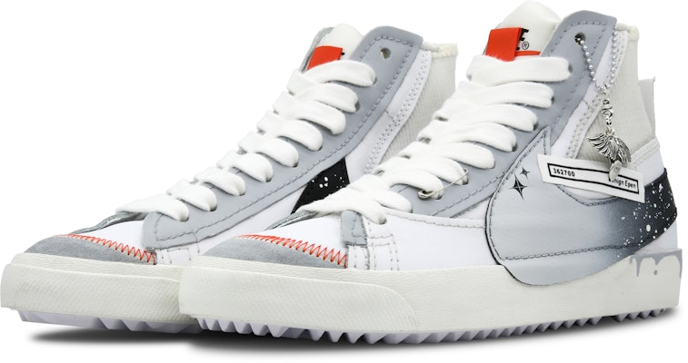 나이키 블레이저 미드 '77 점보 '엔젤 윙' (블랙/화이트/그레이) DD3111-100(Team28-男女款天使之翼) Lookbook 나이키 블레이저 미드 '77 점보 '엔젤 윙' (블랙/화이트/그레이) DD3111-100(Team28-男女款天使之翼)